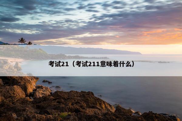 考试21（考试211意味着什么）