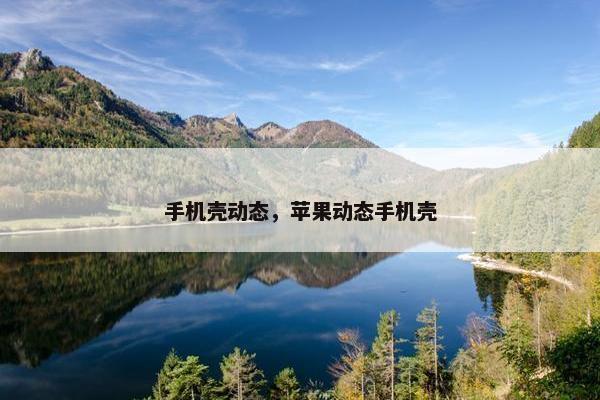 手机壳动态，苹果动态手机壳