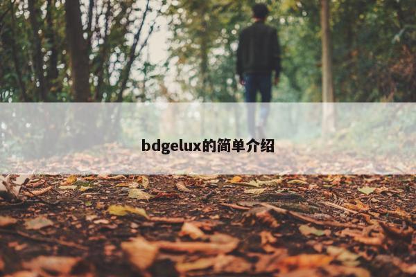bdgelux的简单介绍