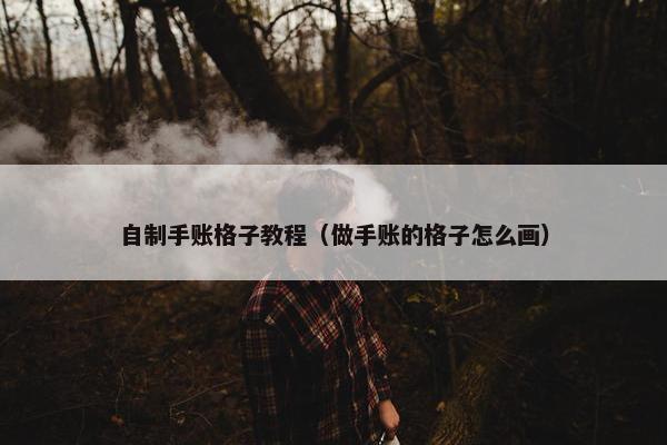 自制手账格子教程（做手账的格子怎么画）
