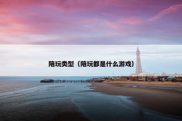 陪玩类型（陪玩都是什么游戏）