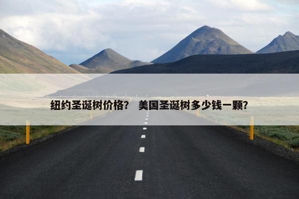 纽约圣诞树价格？ 美国圣诞树多少钱一颗？