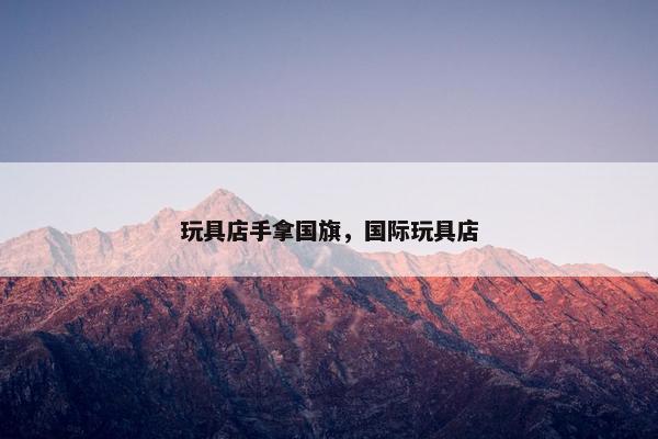 玩具店手拿国旗，国际玩具店
