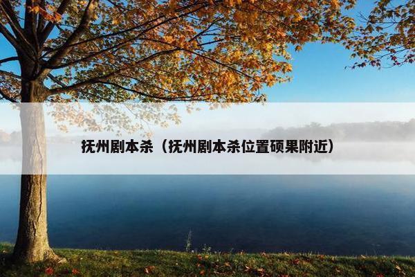 抚州剧本杀（抚州剧本杀位置硕果附近）