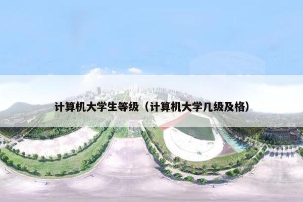计算机大学生等级（计算机大学几级及格）