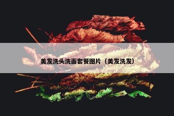 美发洗头洗面套餐图片（美发洗发）