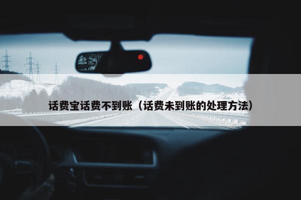 话费宝话费不到账（话费未到账的处理方法）