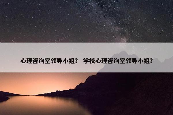 心理咨询室领导小组？ 学校心理咨询室领导小组？
