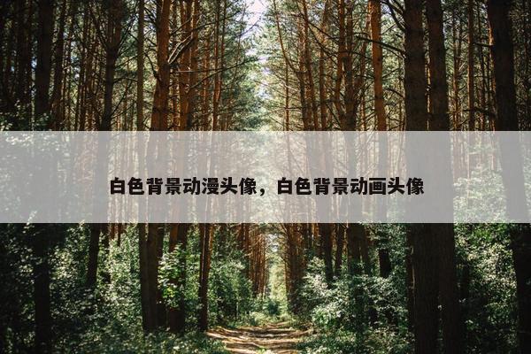 白色背景动漫头像，白色背景动画头像