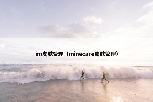 im皮肤管理（minecare皮肤管理）