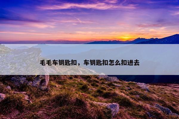 毛毛车钥匙扣，车钥匙扣怎么扣进去