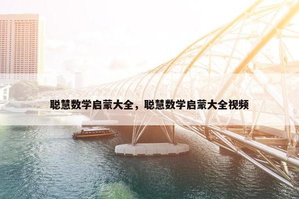 聪慧数学启蒙大全，聪慧数学启蒙大全视频