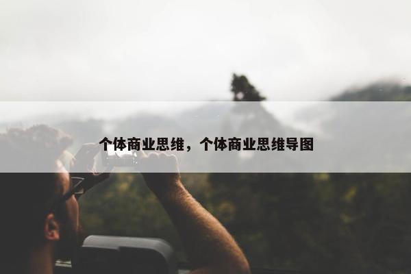 个体商业思维，个体商业思维导图