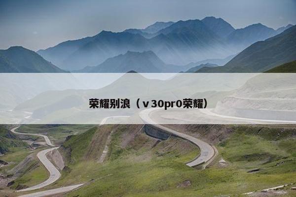 荣耀别浪（ⅴ30pr0荣耀）
