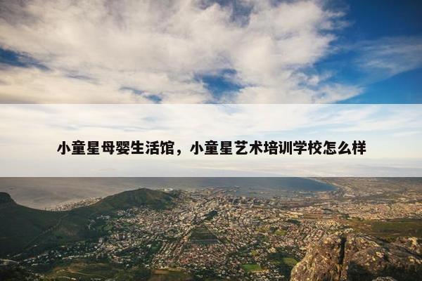 小童星母婴生活馆，小童星艺术培训学校怎么样