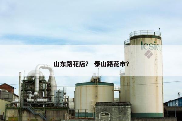 山东路花店？ 泰山路花市？