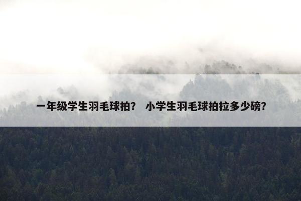 一年级学生羽毛球拍？ 小学生羽毛球拍拉多少磅？