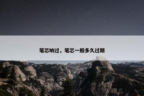 笔芯呐过，笔芯一般多久过期