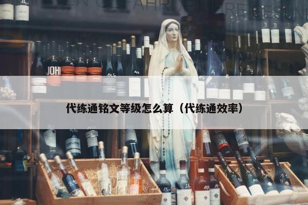 代练通铭文等级怎么算（代练通效率）