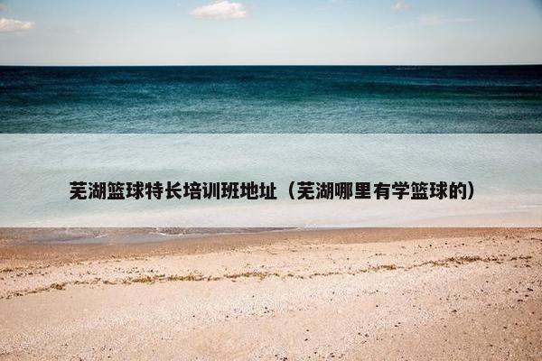 芜湖篮球特长培训班地址（芜湖哪里有学篮球的）