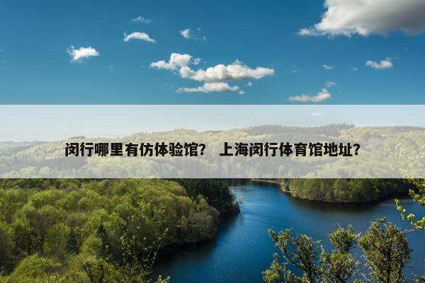 闵行哪里有仿体验馆？ 上海闵行体育馆地址？