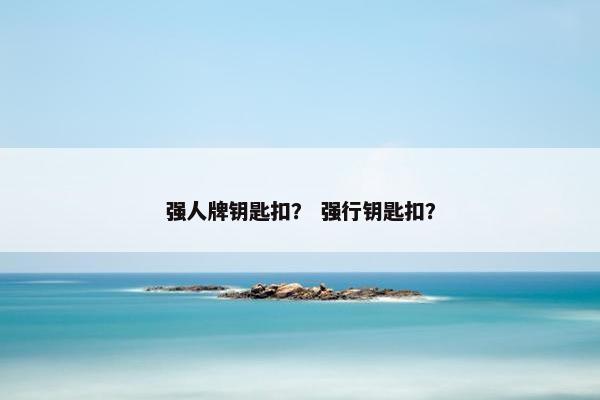 强人牌钥匙扣？ 强行钥匙扣？