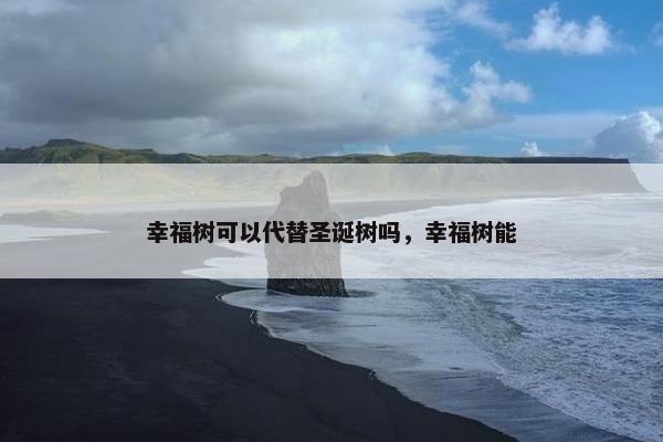 幸福树可以代替圣诞树吗，幸福树能