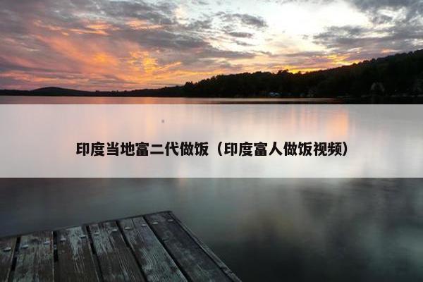 印度当地富二代做饭（印度富人做饭视频）