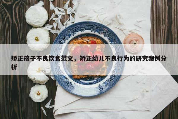 矫正孩子不良饮食范文，矫正幼儿不良行为的研究案例分析