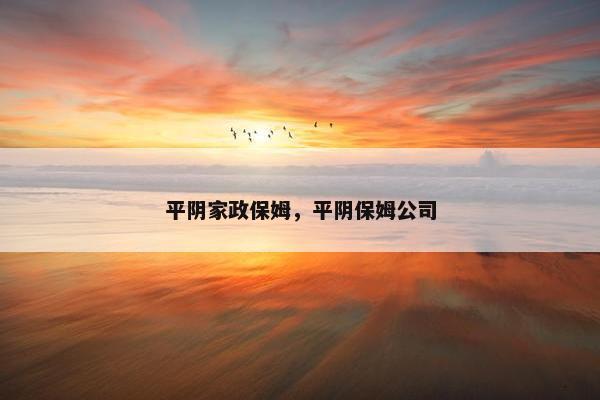 平阴家政保姆，平阴保姆公司