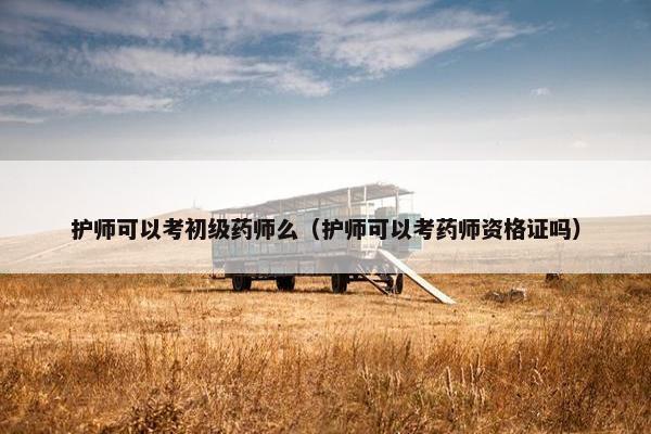 护师可以考初级药师么（护师可以考药师资格证吗）