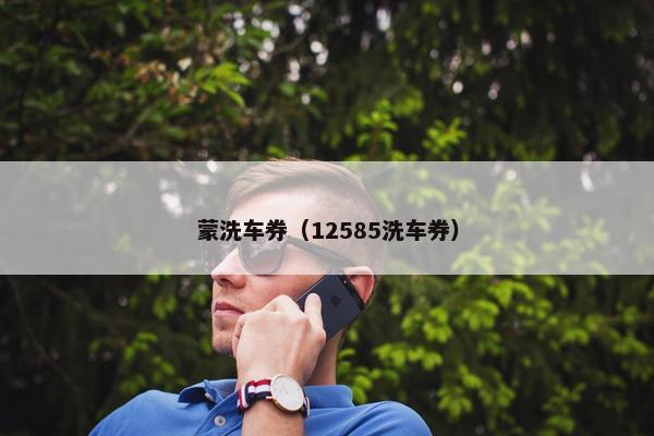 蒙洗车券（12585洗车券）