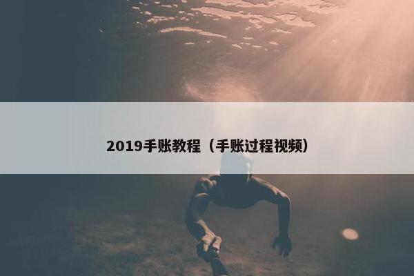 2019手账教程（手账过程视频）
