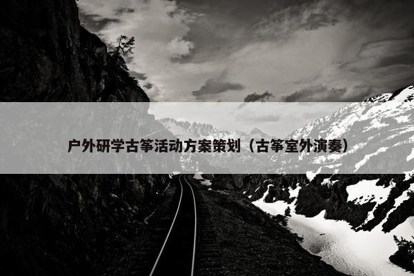 户外研学古筝活动方案策划（古筝室外演奏）