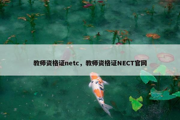 教师资格证netc,教师资格证NECT官网 教师资格证netc,教师资格证NECT官网
