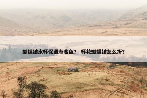 蝴蝶结水杯保温渐变色？ 杯花蝴蝶结怎么折？