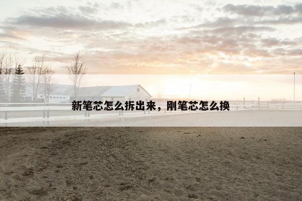 新笔芯怎么拆出来，刚笔芯怎么换