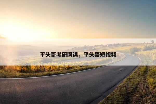 平头哥考研网课，平头哥短视频
