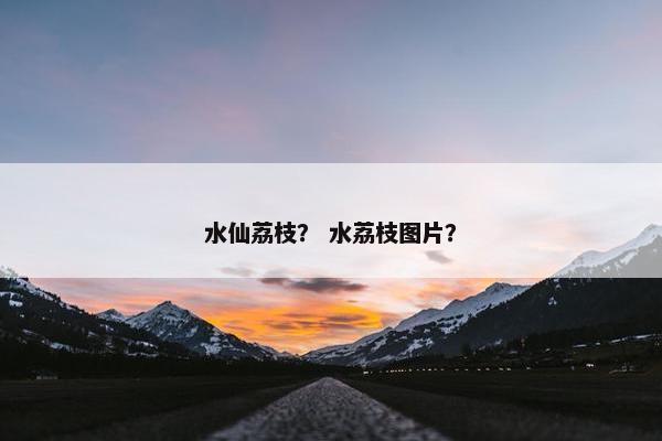 水仙荔枝？ 水荔枝图片？