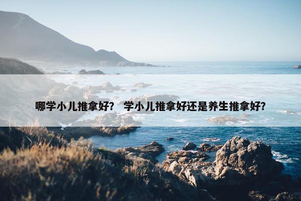 哪学小儿推拿好? 学小儿推拿好还是养生推拿好? 哪学小儿推拿好? 学小儿推拿好还是养生推拿好?