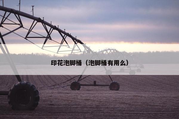 印花泡脚桶（泡脚桶有用么）