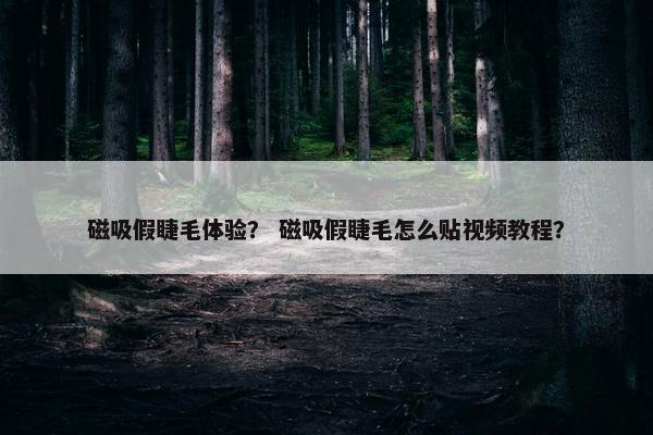 磁吸假睫毛体验? 磁吸假睫毛怎么贴视频教程? 磁吸假睫毛体验? 磁吸假睫毛怎么贴视频教程?