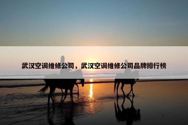 武汉空调维修公司，武汉空调维修公司品牌排行榜