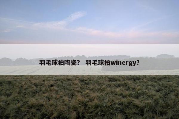 羽毛球拍陶瓷？ 羽毛球拍winergy？