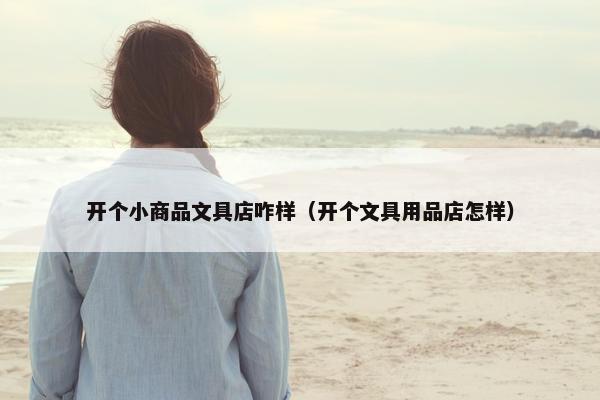 开个小商品文具店咋样（开个文具用品店怎样）