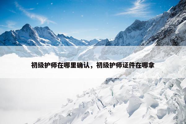初级护师在哪里确认,初级护师证件在哪拿 初级护师在哪里确认,初级护师证件在哪拿