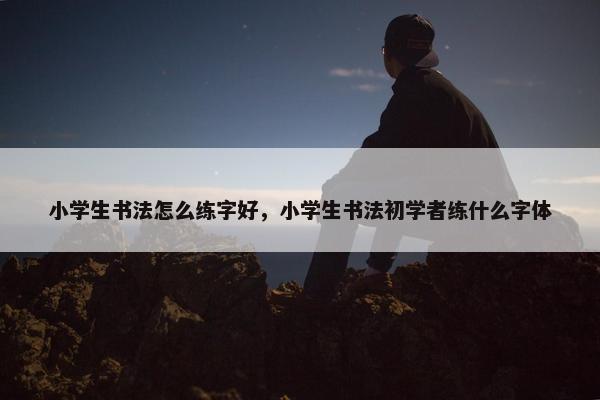 小学生书法怎么练字好，小学生书法初学者练什么字体