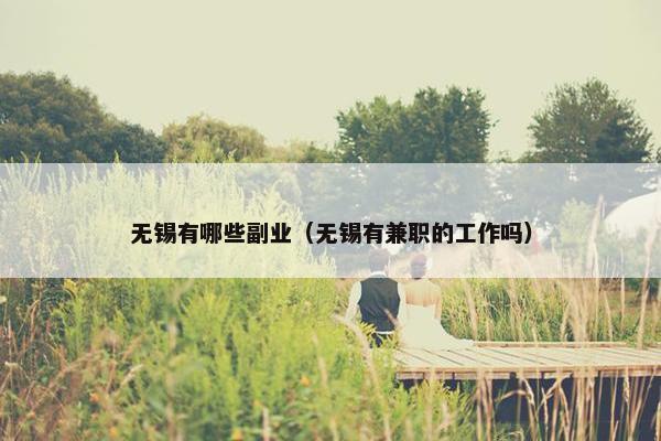 无锡有哪些副业（无锡有兼职的工作吗）