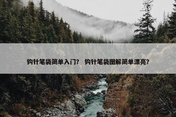 钩针笔袋简单入门？ 钩针笔袋图解简单漂亮？