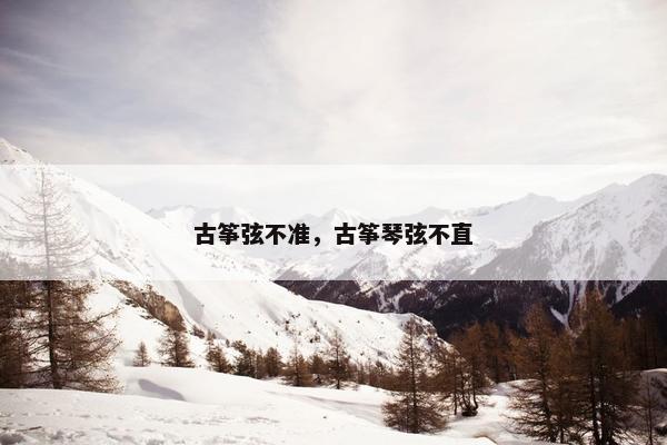 古筝弦不准，古筝琴弦不直